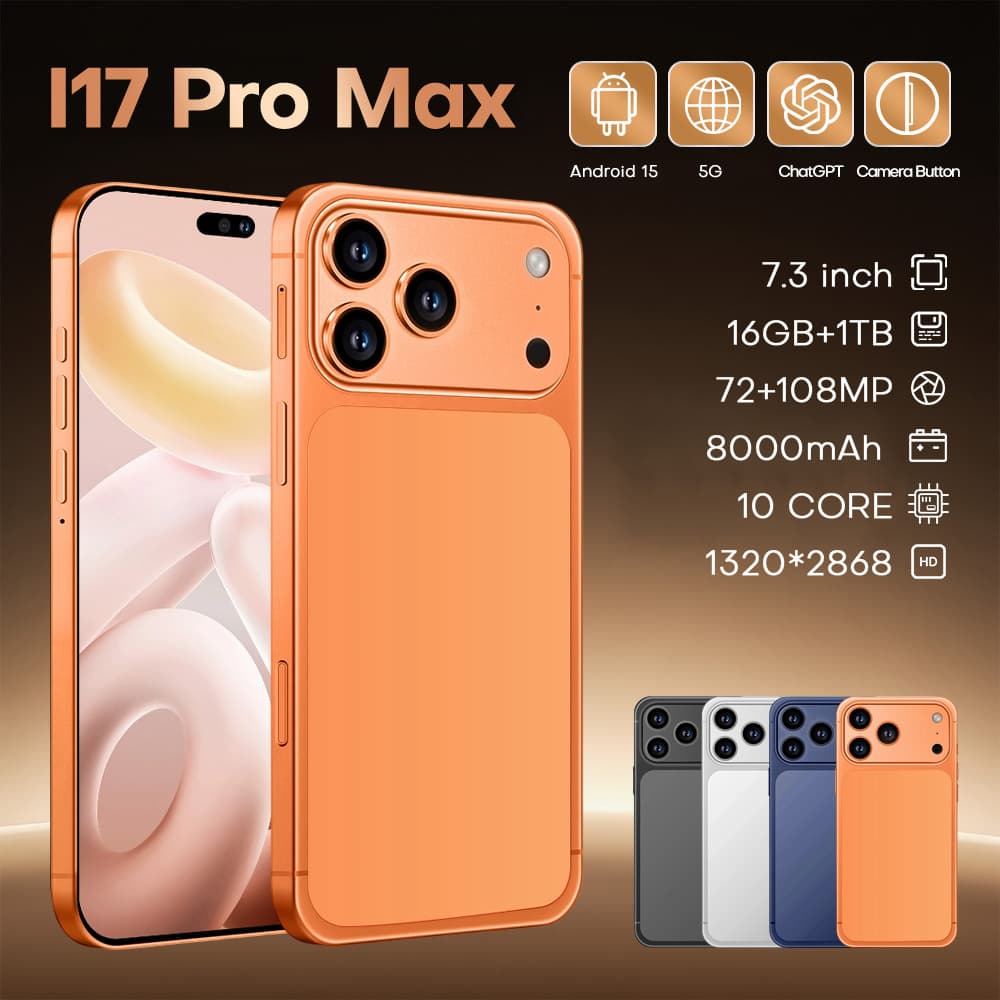 2026 Hot Selling I17ProMax Phone , 4+64GB Global Communication Large Screen Smartphone