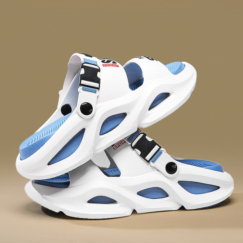 Men's Summer Sports Slippers With Thick Soles A Sense Of Stepping On Poop, Worn As Casual Outerwear, Suitable For Both
