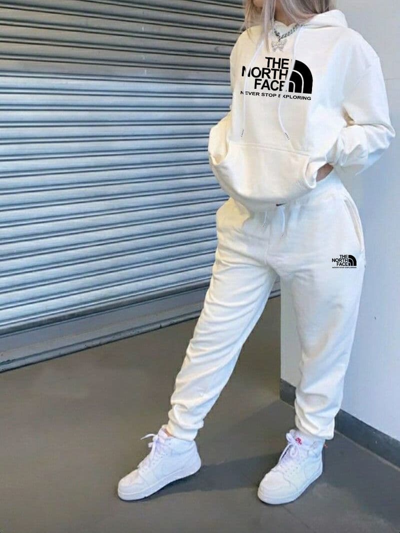 Ensemble sweat à capuche à manches longues pour femme, nouveauté automne-hiver, style décontracté et tendance