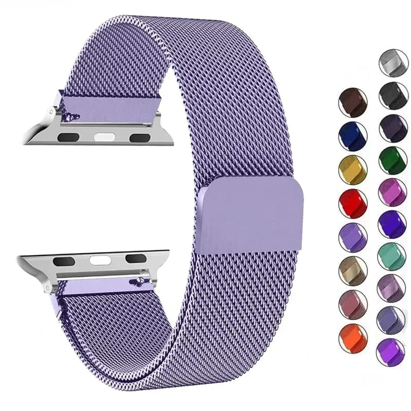 Milanese Loop For Iwatch Strap Ultra-2 49mm 45mm 44mm 41mm 40mm Metal Bracelet For Iwatch Bands Series 9 8 7 6 5 4 SE