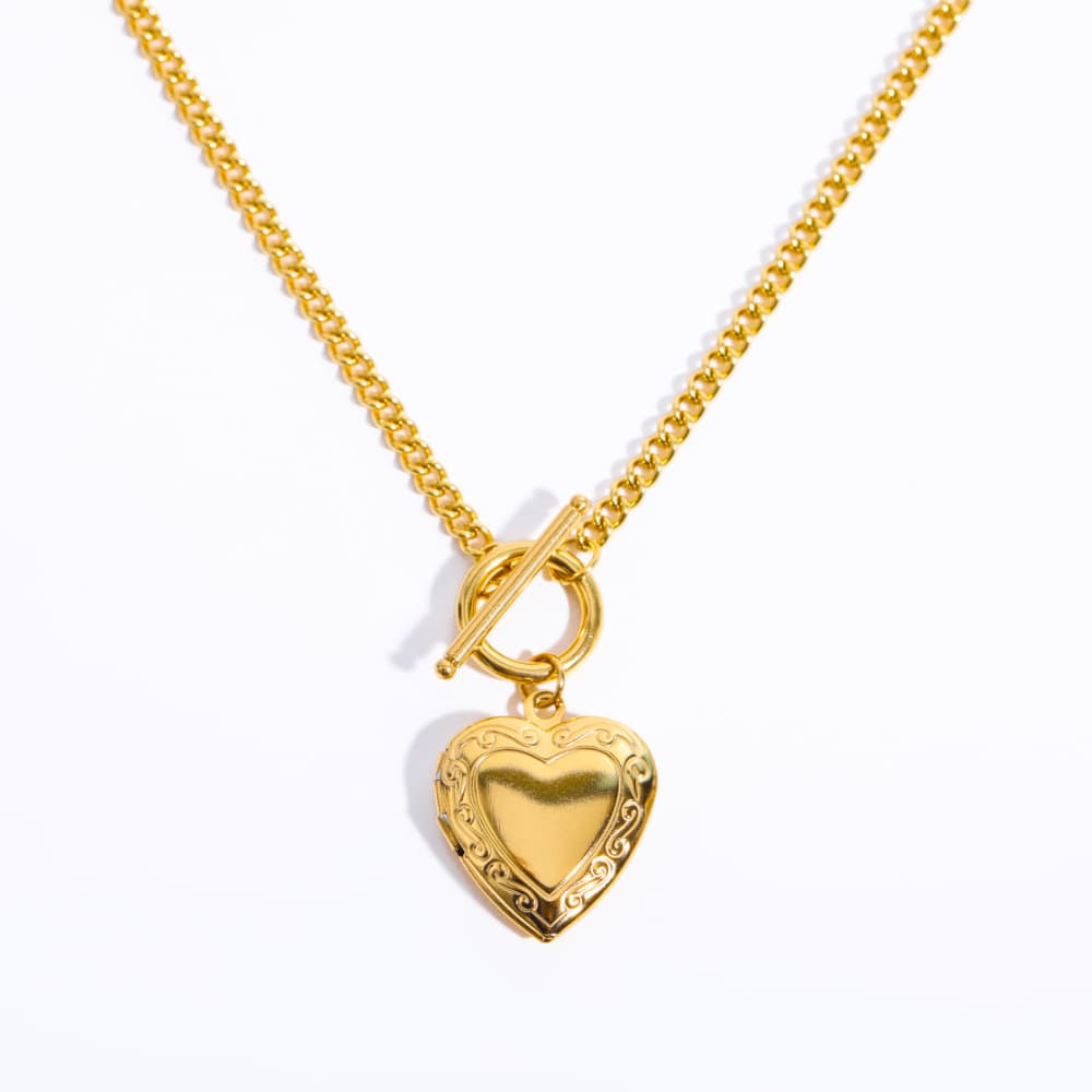 Women's Jewelry Love Words Vows Album Opening And Closing Necklace Female Retro Personality English Word Jewelry Moon Back Moon