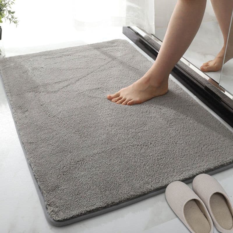 Super Absorbent Bath Mat - Thick Non-Slip Floor Mat For Bathroom & Entryway, Machine Washable
