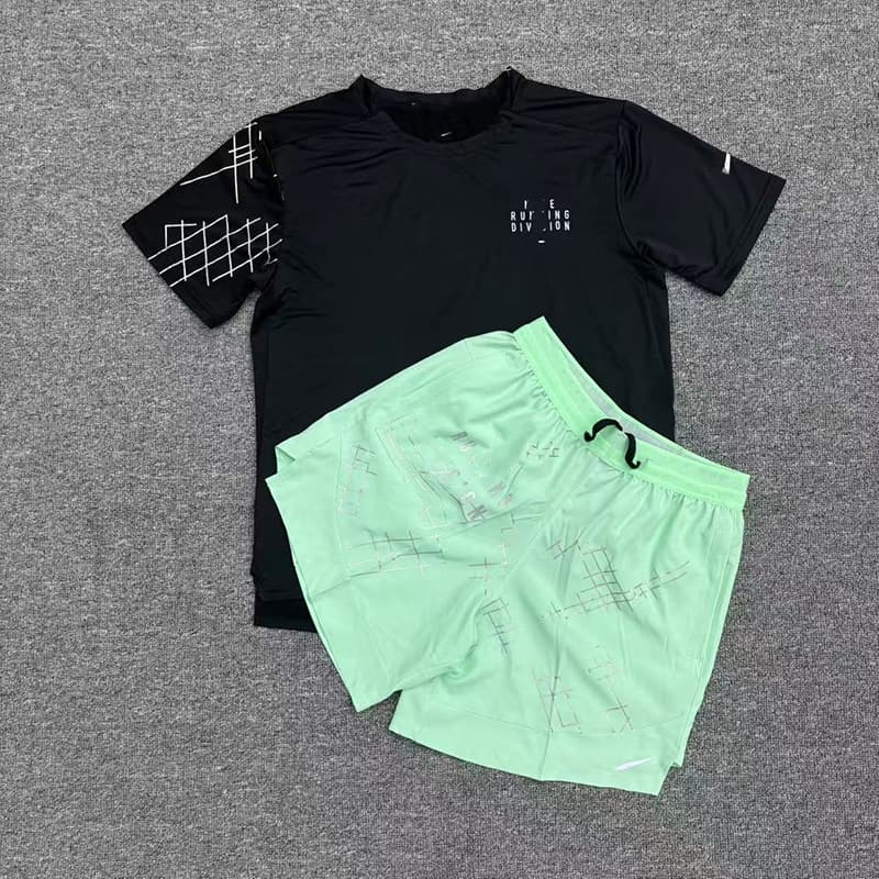Short d'été à séchage rapide, manches courtes, style décontracté pour homme, respirant et absorbant la transpiration, idéal pour le sport.