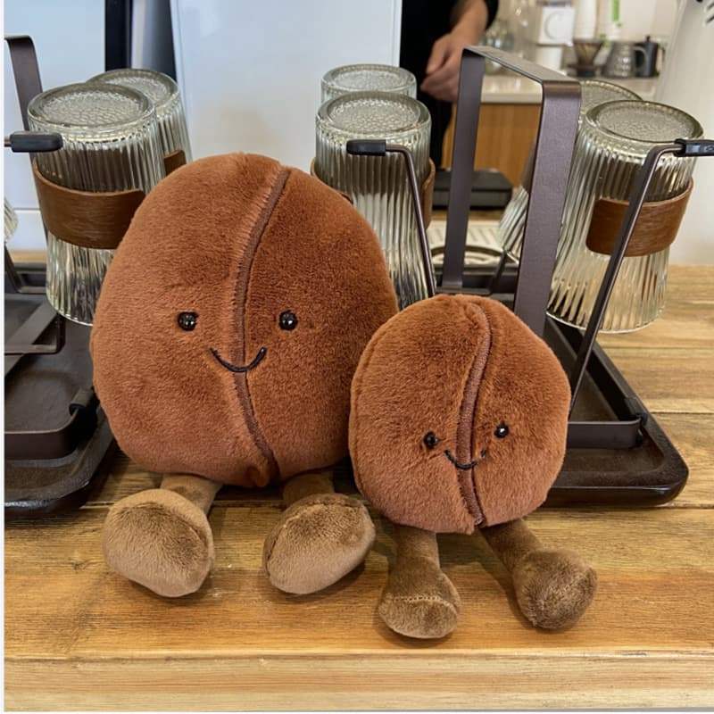 Cute Simulated Coffee Bean Doll, Creative Soothing Toy, Children's Companion Toy, Doll And Cloth Doll Gift