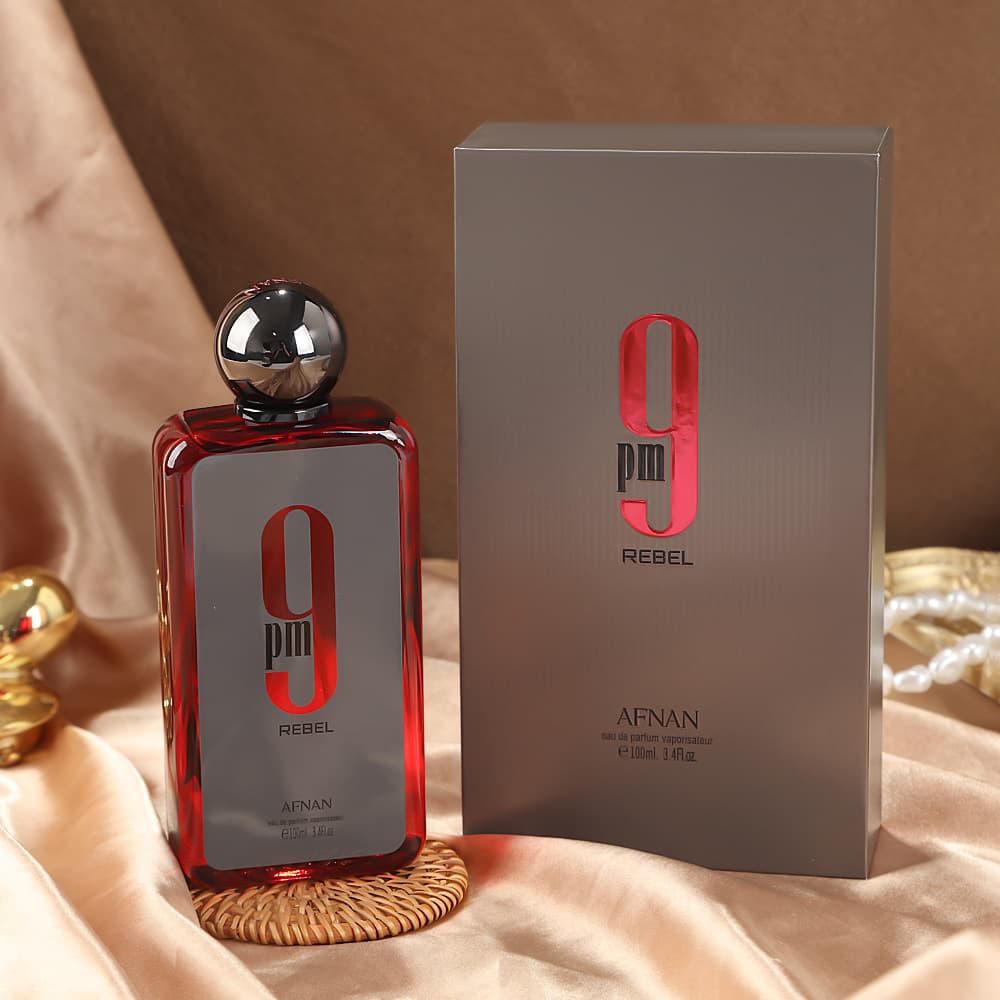 High-quality Metal Cap Gift Box AFNAN REBEL 9PM Cross-border Hot-selling Unisex Perfume Arab Dubai