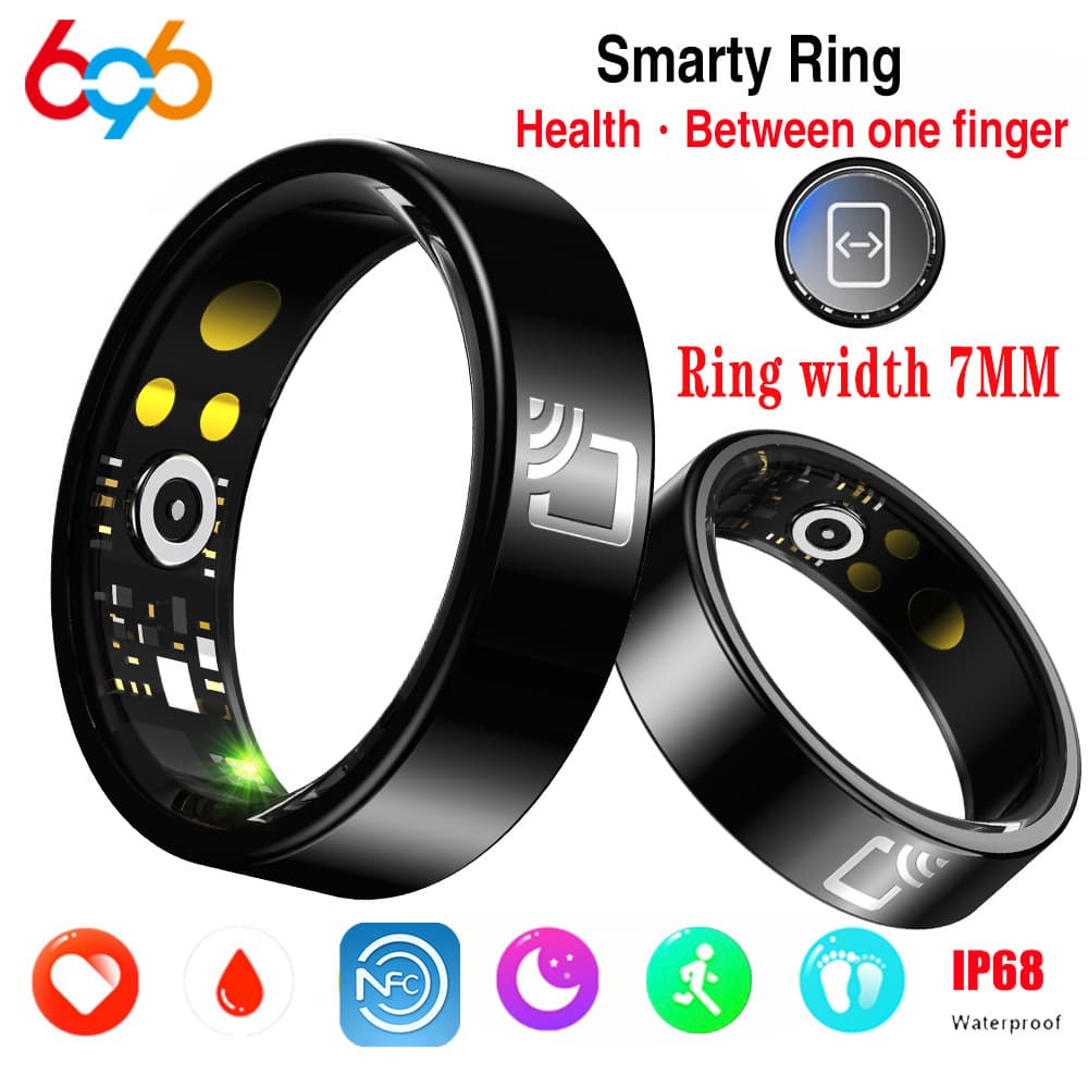 Consumer Electronics smart ring with NFC access control heart rate blood oxygen exercise healthy sleep automatic monitoring step meter