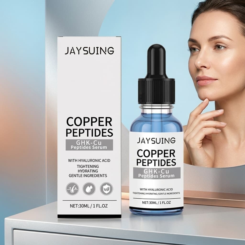 Copper Tripeptide-1 GHK-Cu Peptide Serum, Instant Tightening Long-Lasting Hydrating Facial Serum, Improves Skin Texture, Soothing For Sensitive Skin