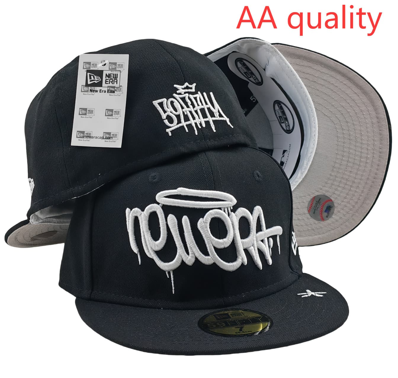Casquette de baseball tendance 2025, modèle AA, taille unique, visière plate, idéale pour les équipes de commerce extérieur transfrontalier.