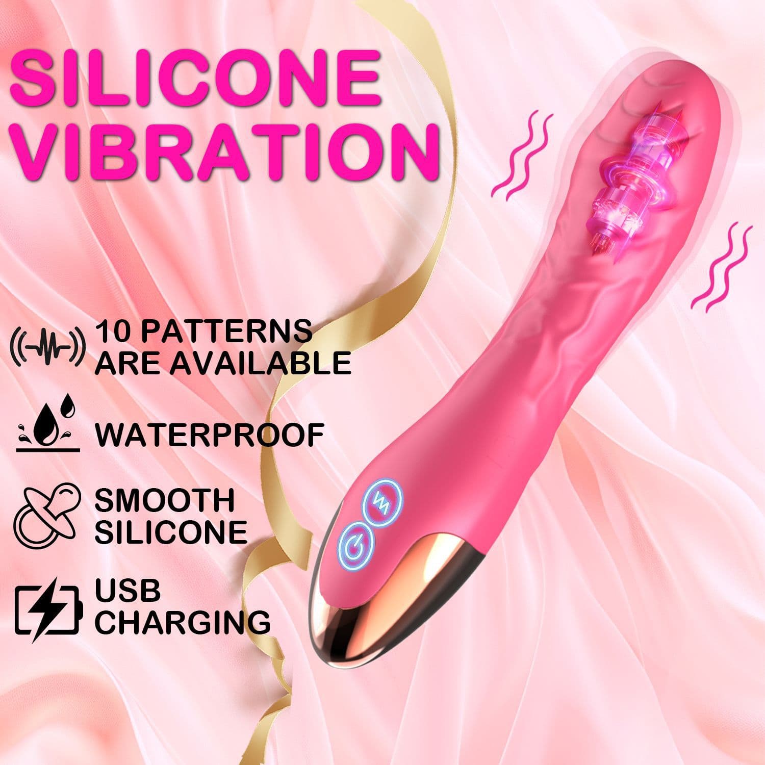 Female Toy Simulation Vagina Vibrator Inserted Massage Orgasm Toy Masturbation Artifact Adult Sex Toys