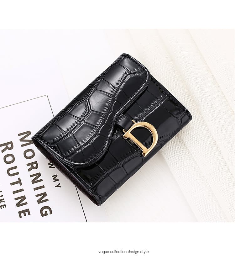 Pochette portefeuille élégante et tendance à imprimé crocodile, sac multi-cartes antivol haut de gamme pour femme, sac multifonction