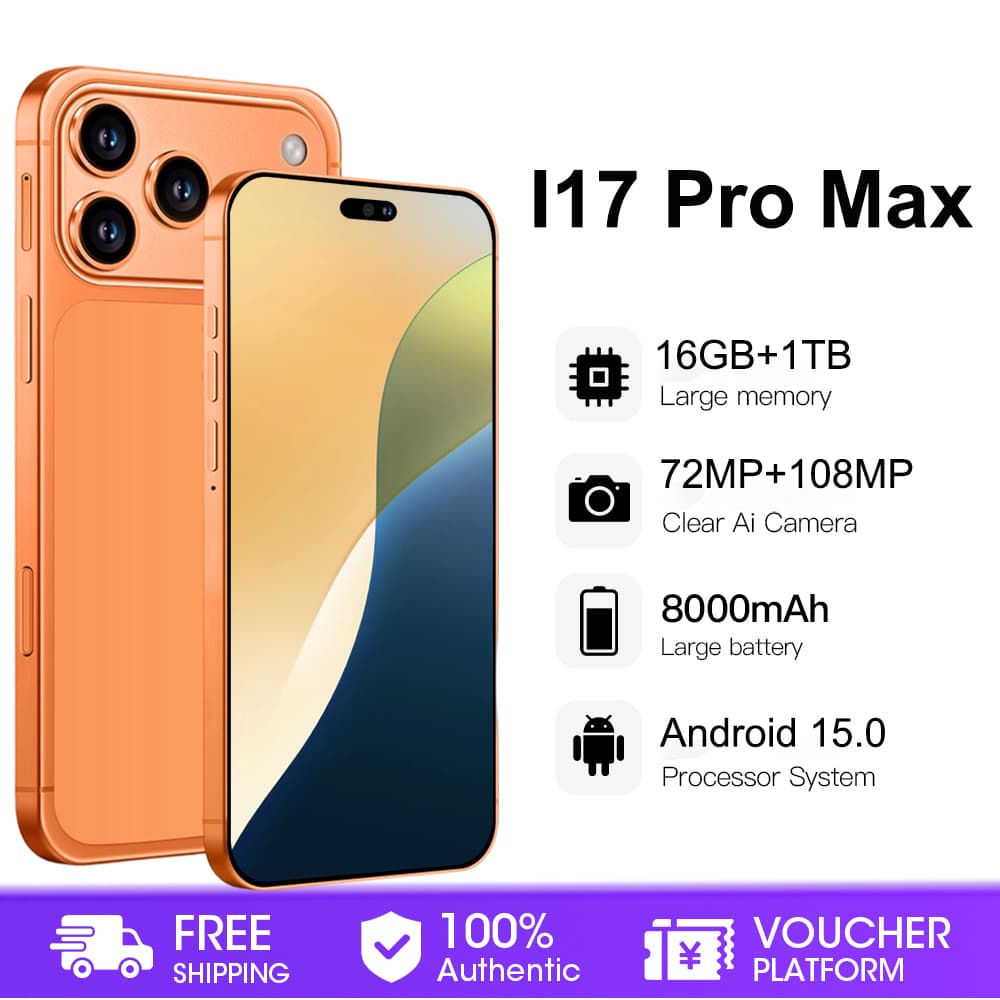 HOT 2026 NEW High Quality Silicone Case For I17 Pro Max 7.3 Inch Smartphone Shockproof Cover Lite Moblie Phones Case Accessories