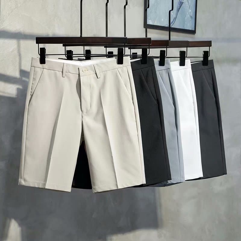 Men's Clothing Shorts for Men in Summer, Straight Leg Casual Pants, Mid Length Pants, Trendy Brand