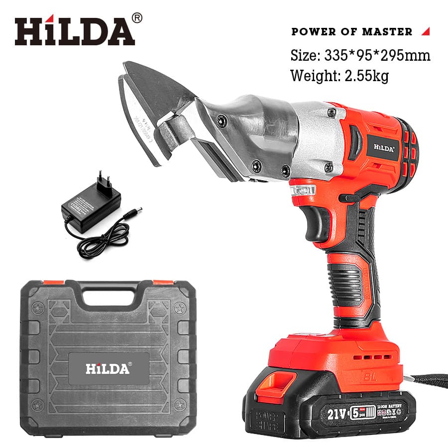 Cordless Lithium-Ion Electric Metal Shears – Heavy-Duty Cutting Tool For Steel, Iron Sheets (21V Rechargeable, Ergonomic Design)