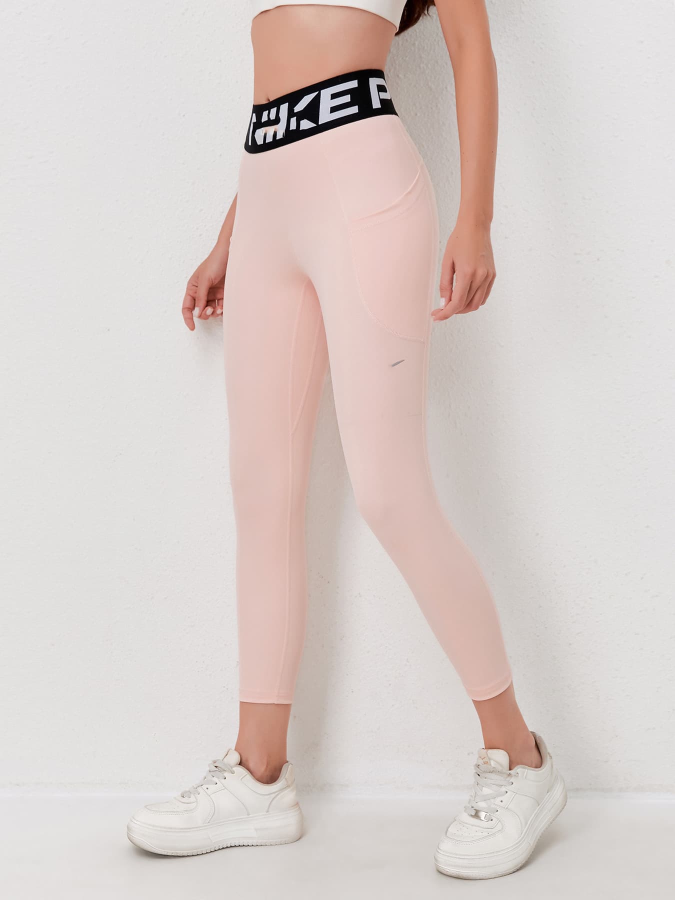 Pantalon de yoga taille haute avec poches - Leggings de sport gainants et galbants pour femme - Pantalon de compression extensible pour le fitness, d