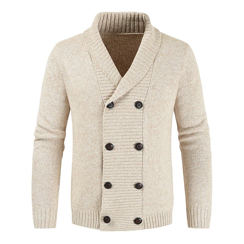Man's clothing Men's sweater Fashion casual youth double breasted cardigan sweater