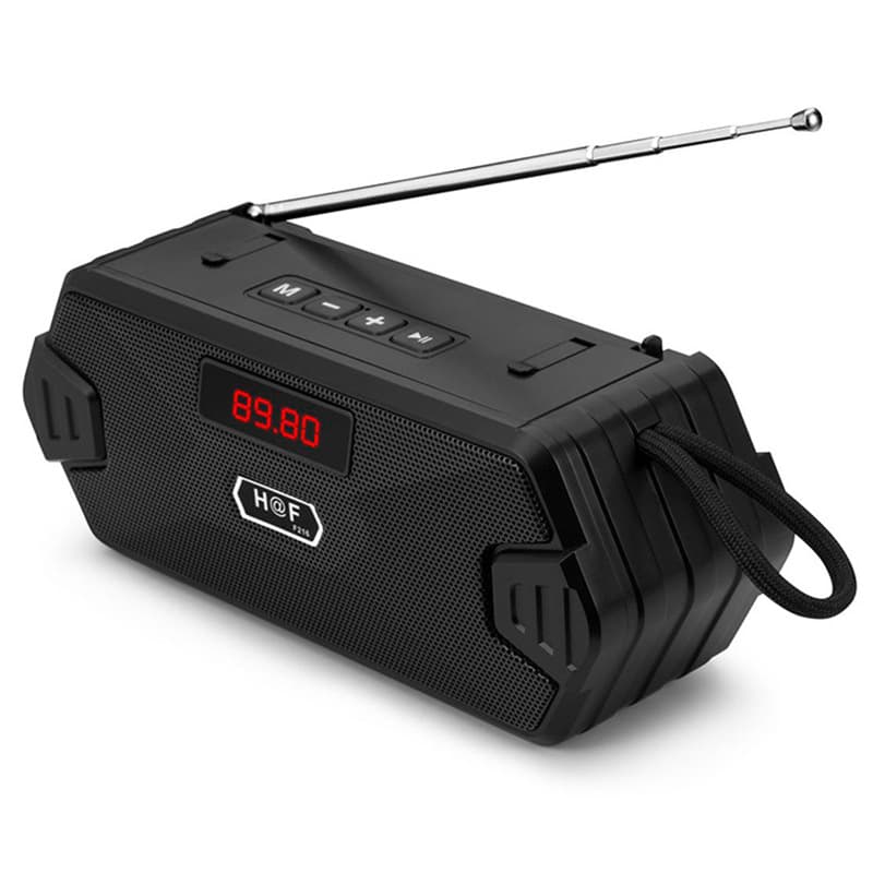HF-F216 Portable Bluetooth Speaker Wireless Bass Column Outdoor USB Speakers With FM Radio AUX TF MP3 Subwoofer Loudspeaker