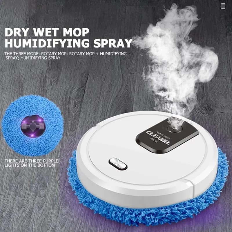 Smart Robot Vacuum - 3-in-1 Sweep & Mop 1500Pa Suction USB Charging For EU Hardwood