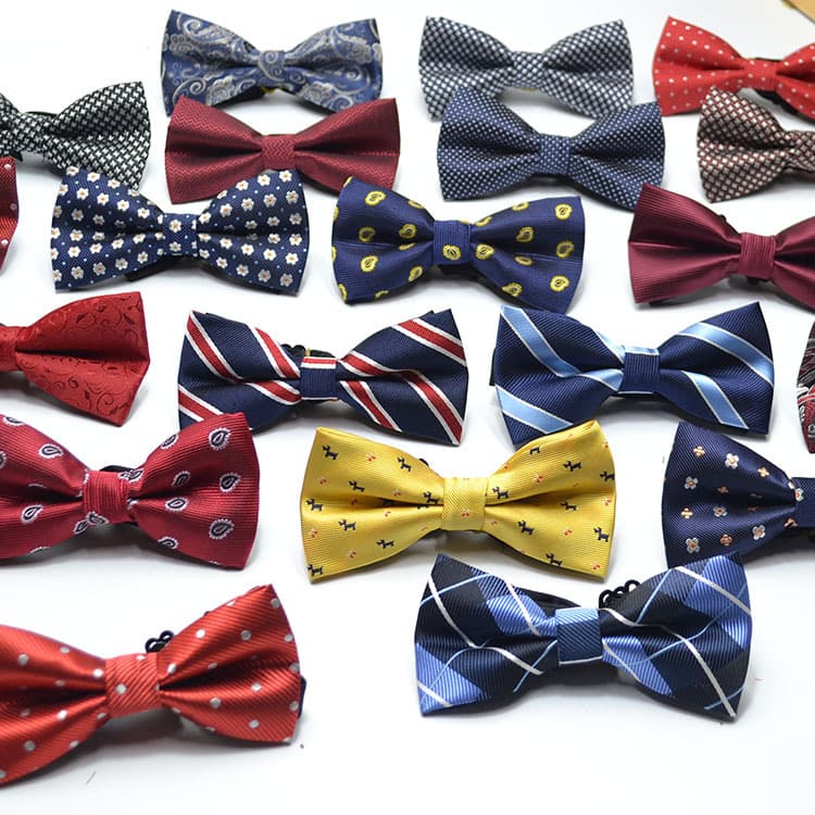 Unisex Bow tie Men's business formal jacquard bow tie Groom best man MC bow tie