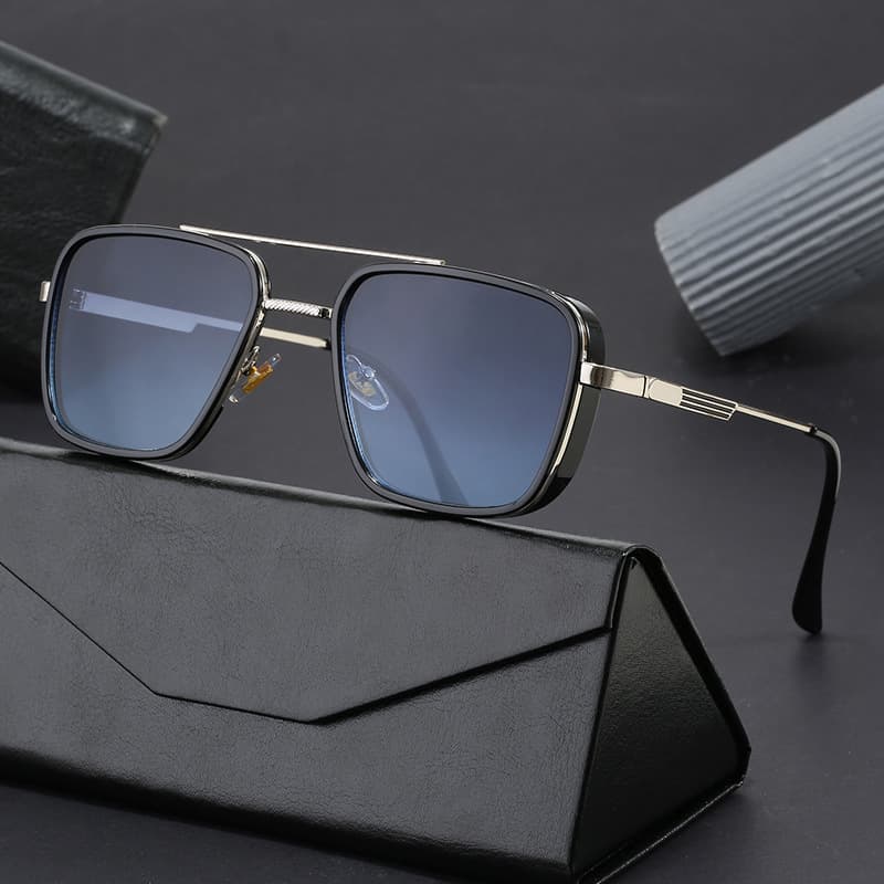 Men's Sunglasses UV Protection Fashion Glasses Square Frame Sun Protection Sunglasses
