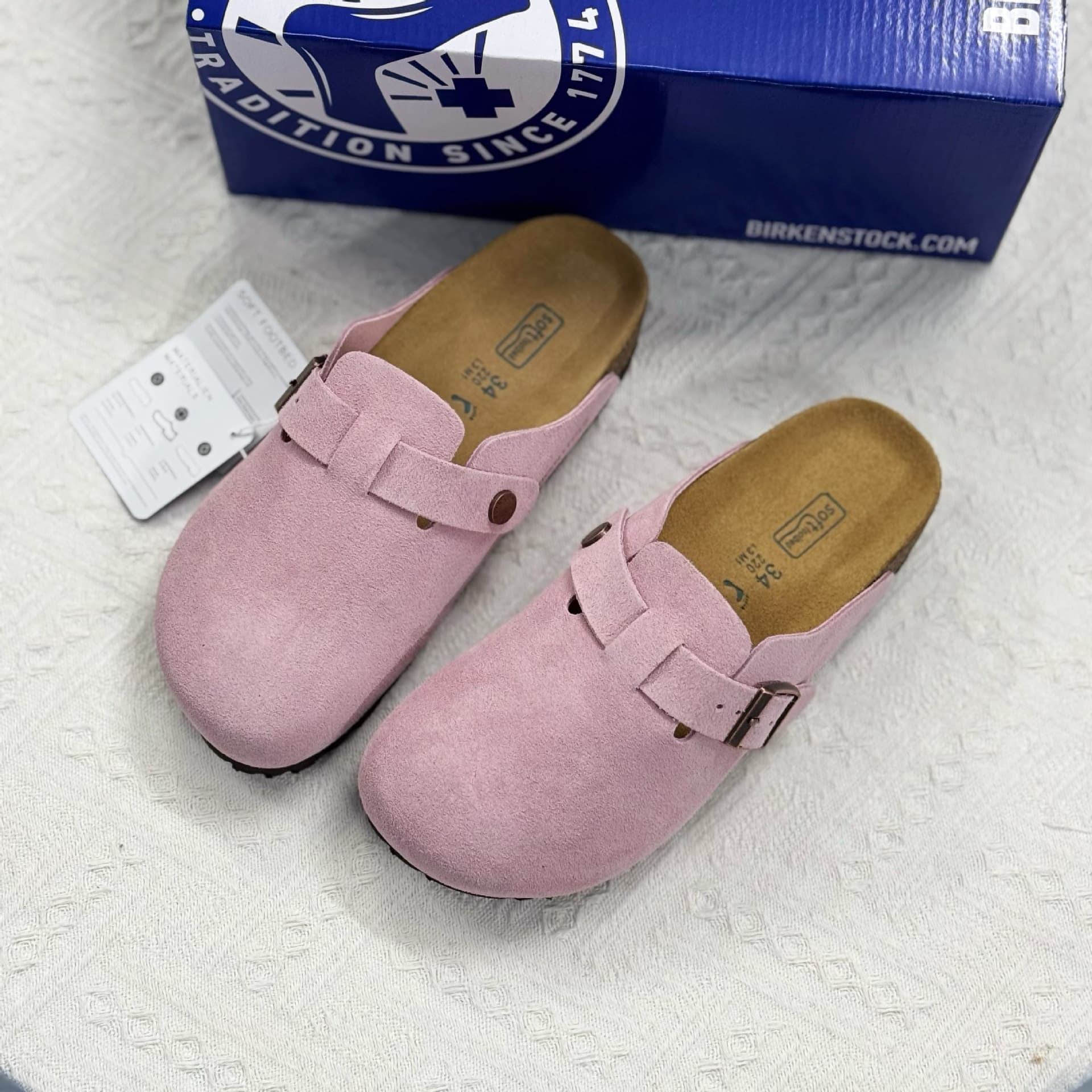 Bandeau BK Demi-Tug, Chaussons Buston Cool, Chaussures Boken en Cuir Véritable et Liège pour Hommes et Femmes, Couple