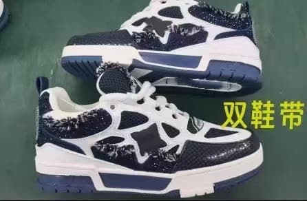 Commerce extérieur Gare européenne Nouvelles chaussures de skateboard de sport pour hommes incrustées de cristaux Confortables, polyvalentes et d