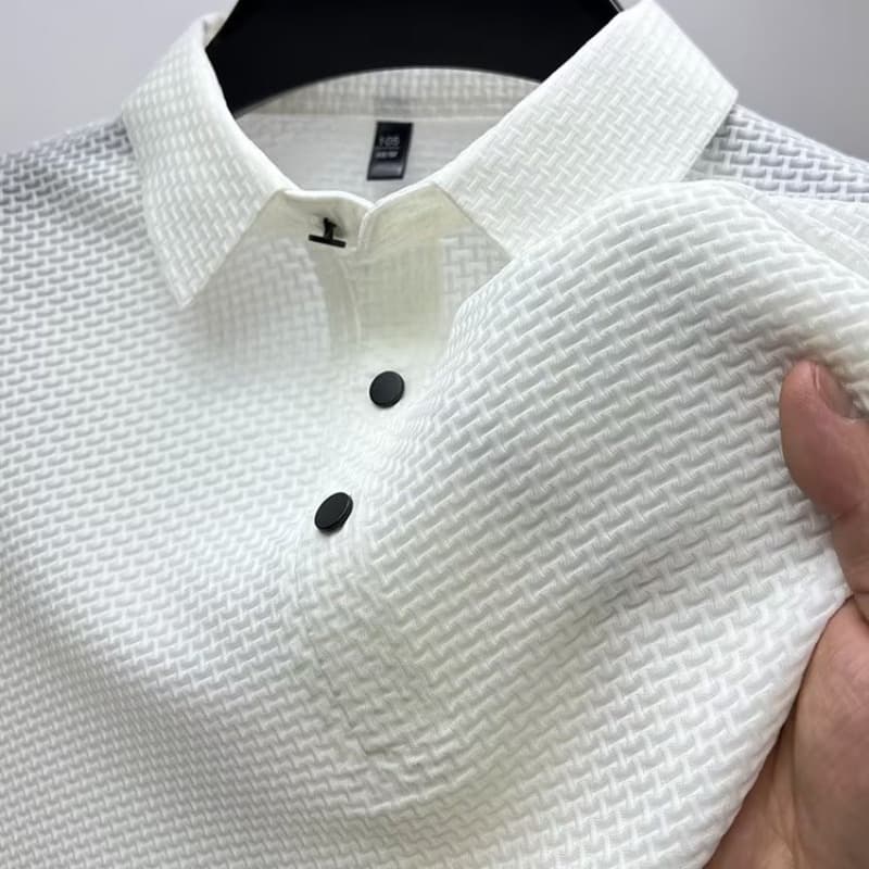 [PaulLuxe] Men's Short Sleeve Polo - Slim Fit Collared Shirt | Summer Casual Top
