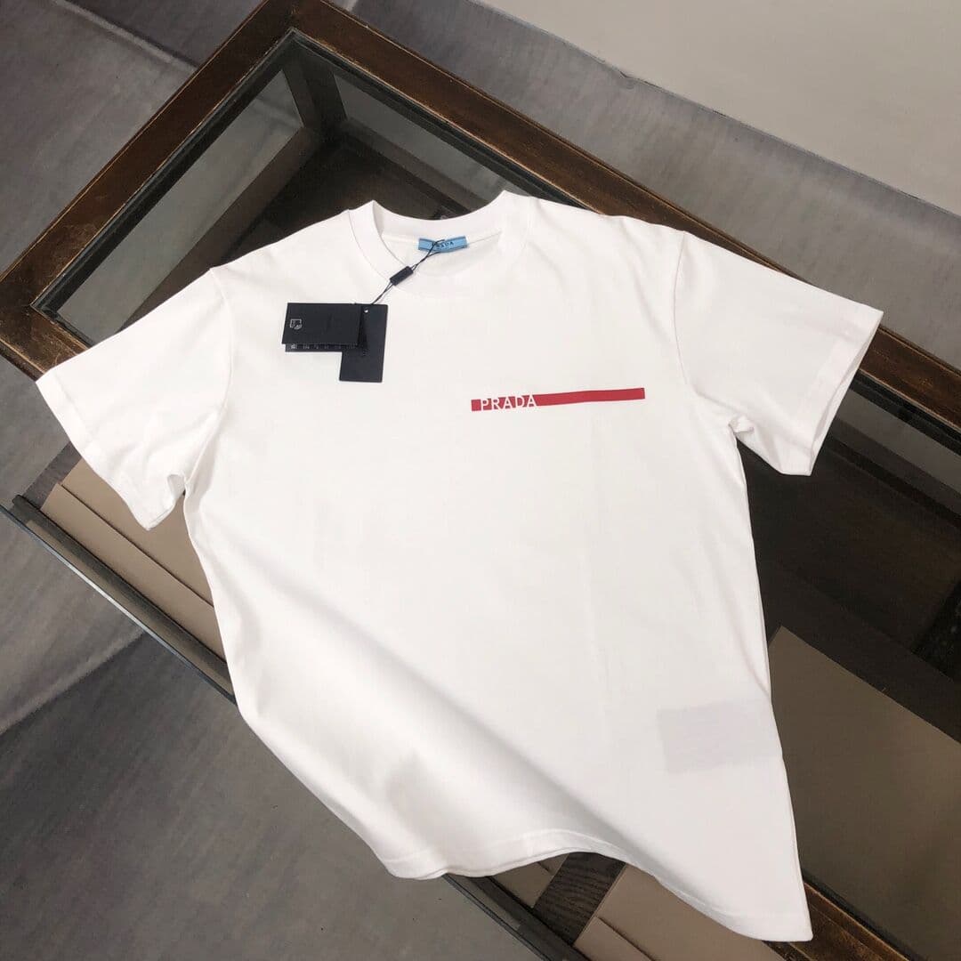 Hommes Nouvelle Tendance De La Mode Haut De Gamme Célèbre Marque D'été Couleur Unie T-shirt À Manches Courtes Pour Hommes Imprimé Pur Coton Sé