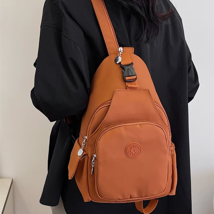 2024 Summer New Single Crossbody Chest Bag, Shoulder and Double Back Large Capacity Fashion Trendy Outdoor Women's Bag