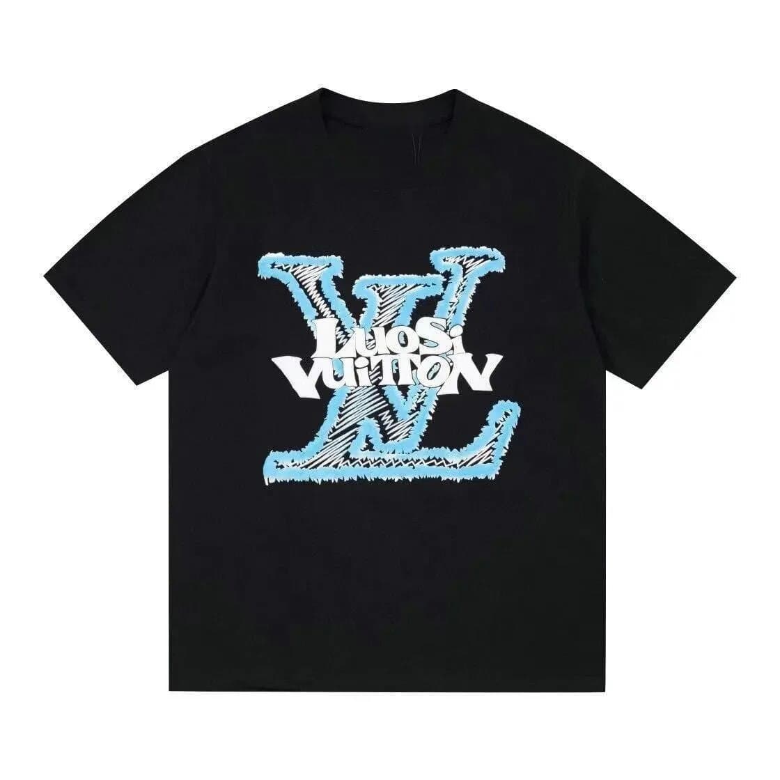 T-shirt à manches courtes en coton imprimé Fashion Sense pour homme, tendance d'été, ample, 100 % coton