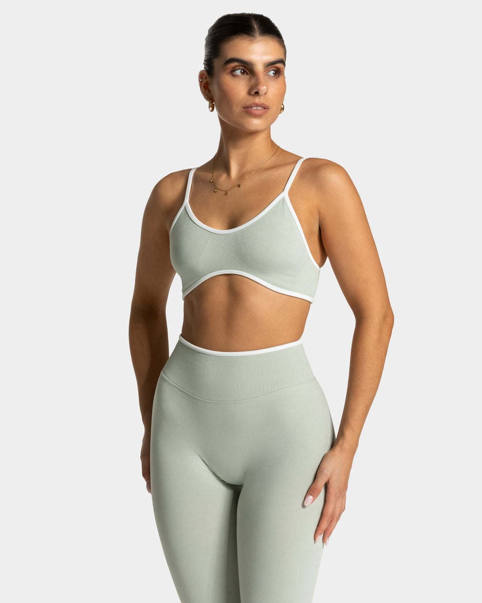 Ensemble débardeur et short de yoga ajusté sans coutures à blocs de couleur - Un article très populaire