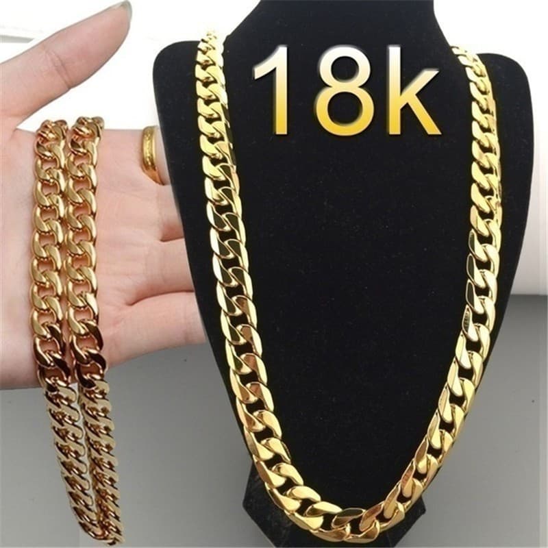 NK 6mm Necklace Fashion New Side Chain Gold Plated