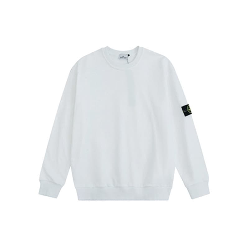 Sweat-shirt pour homme, vêtement ample, décontracté, couleur unie, col ras du cou