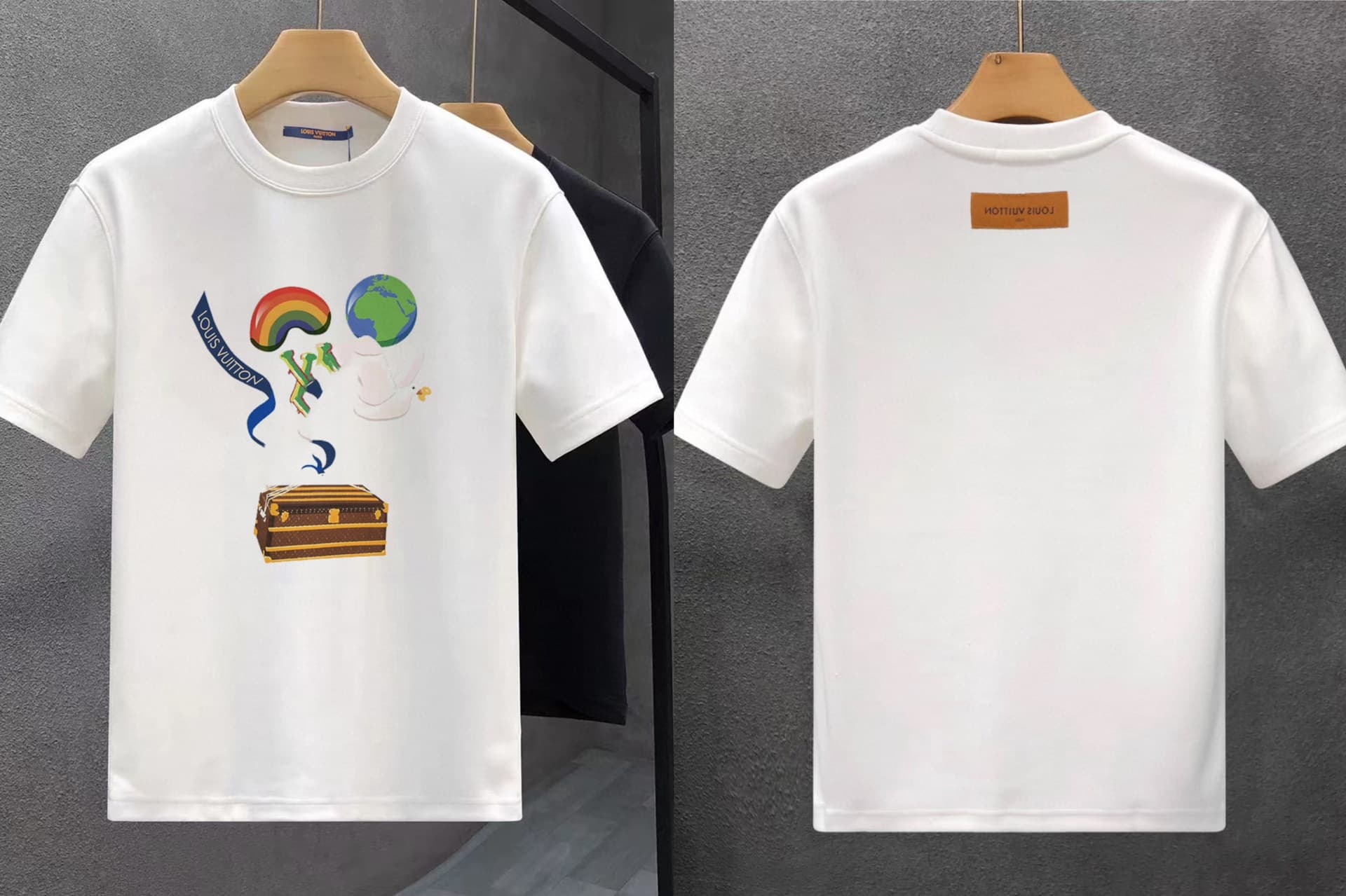 T-shirt unisexe à manches courtes, imprimé logo, style décontracté et ample, de haute qualité, collection été 2026.