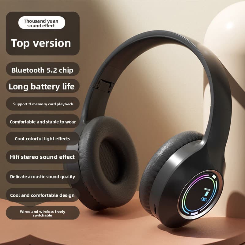 Headphones Over-Ear Wireless Bluetooth Deep Bass Music Compatible With Vivo Huawei OPPO Universal