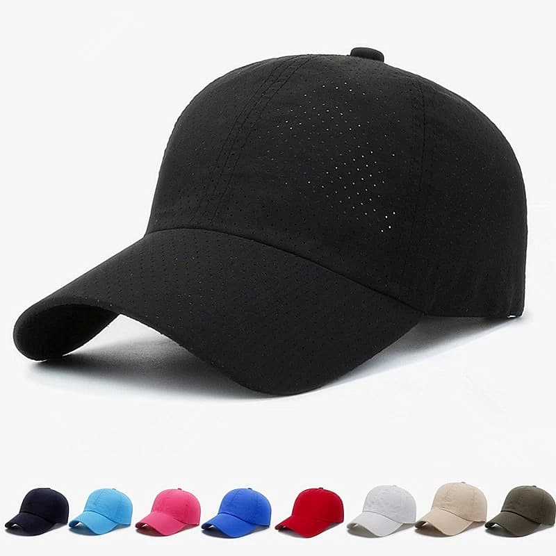 Summer Quick-Dry Baseball Cap - Sun Protection Hat For Women & Men, Large Head Circumference, Lightweight Outdoor Sports Cap