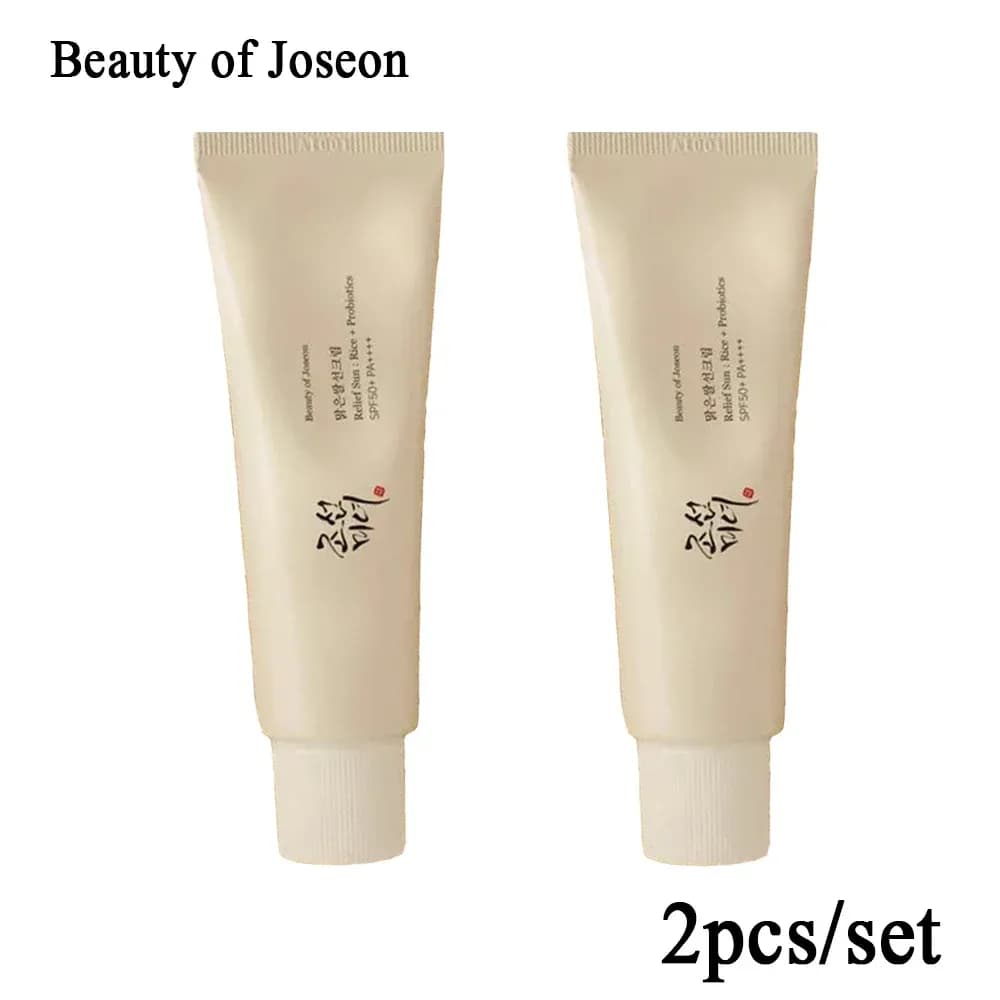 Creams 2Pcs make up Beauty of Joseon Relief Sun Rice Probiotics 50ml SPF50+ Facial Body Sunscreen Whitening Moisturizing