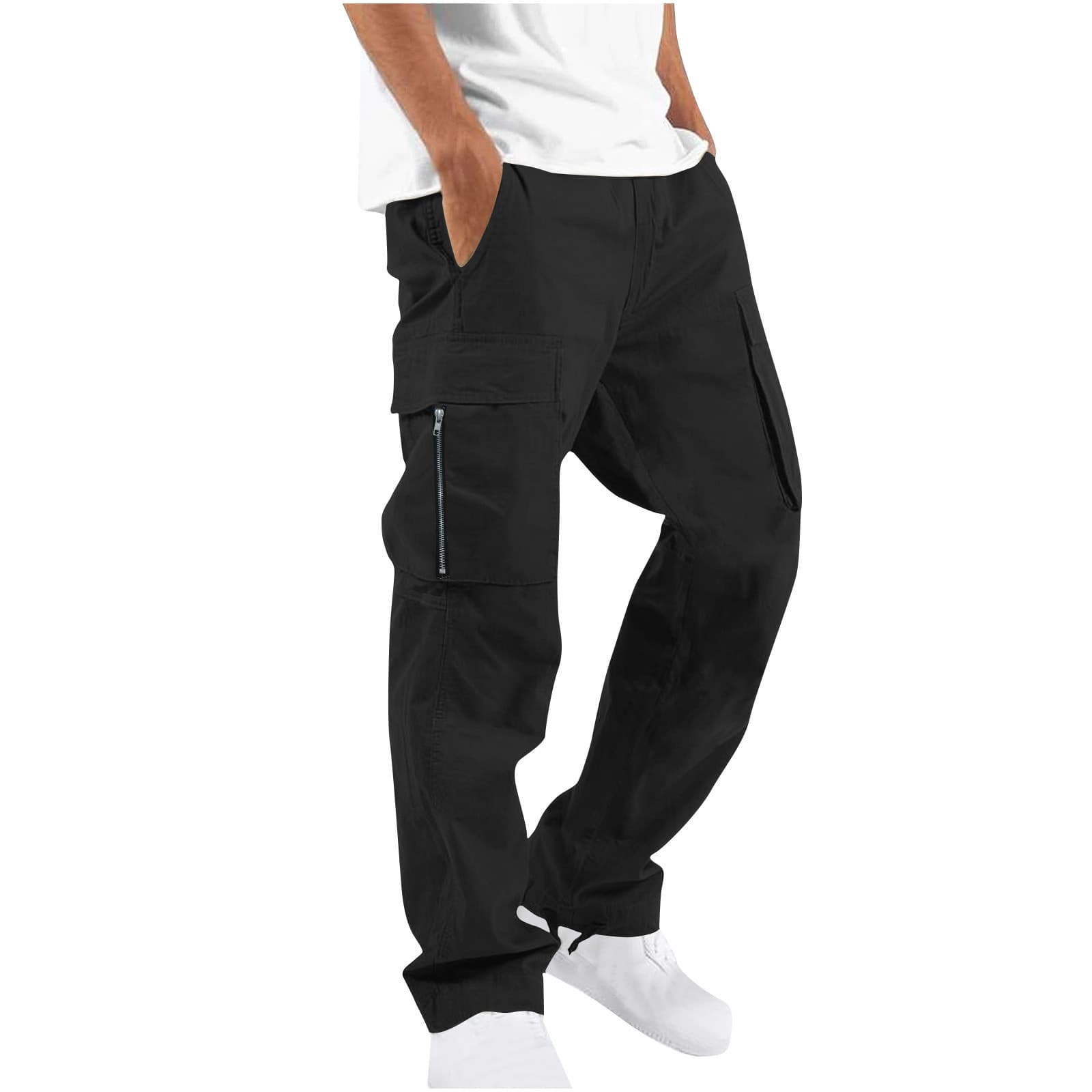 Men's Clothing Overalls Drawstring Multi Pocket Casual Pants