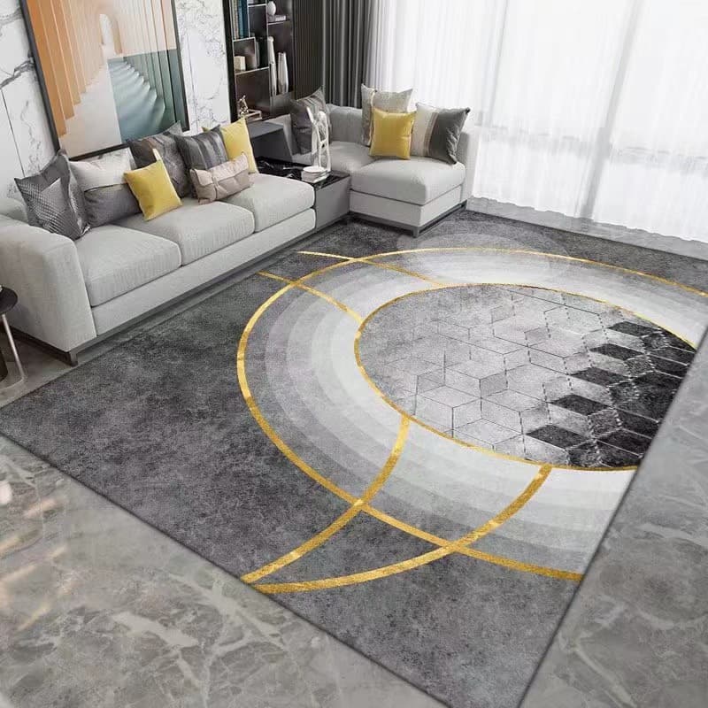 Home Textile Ins Style Light Luxury Living Room Coffee Table Mat Bedroom Can Be Cut And Machine Washed Household Large Area Crystal Velvet Carpet