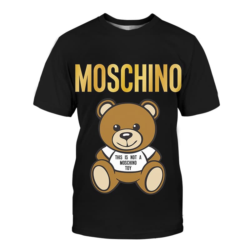 T-Shirt ample surdimensionné à imprimé de dessin animé ours pour femmes, nouvelle collection