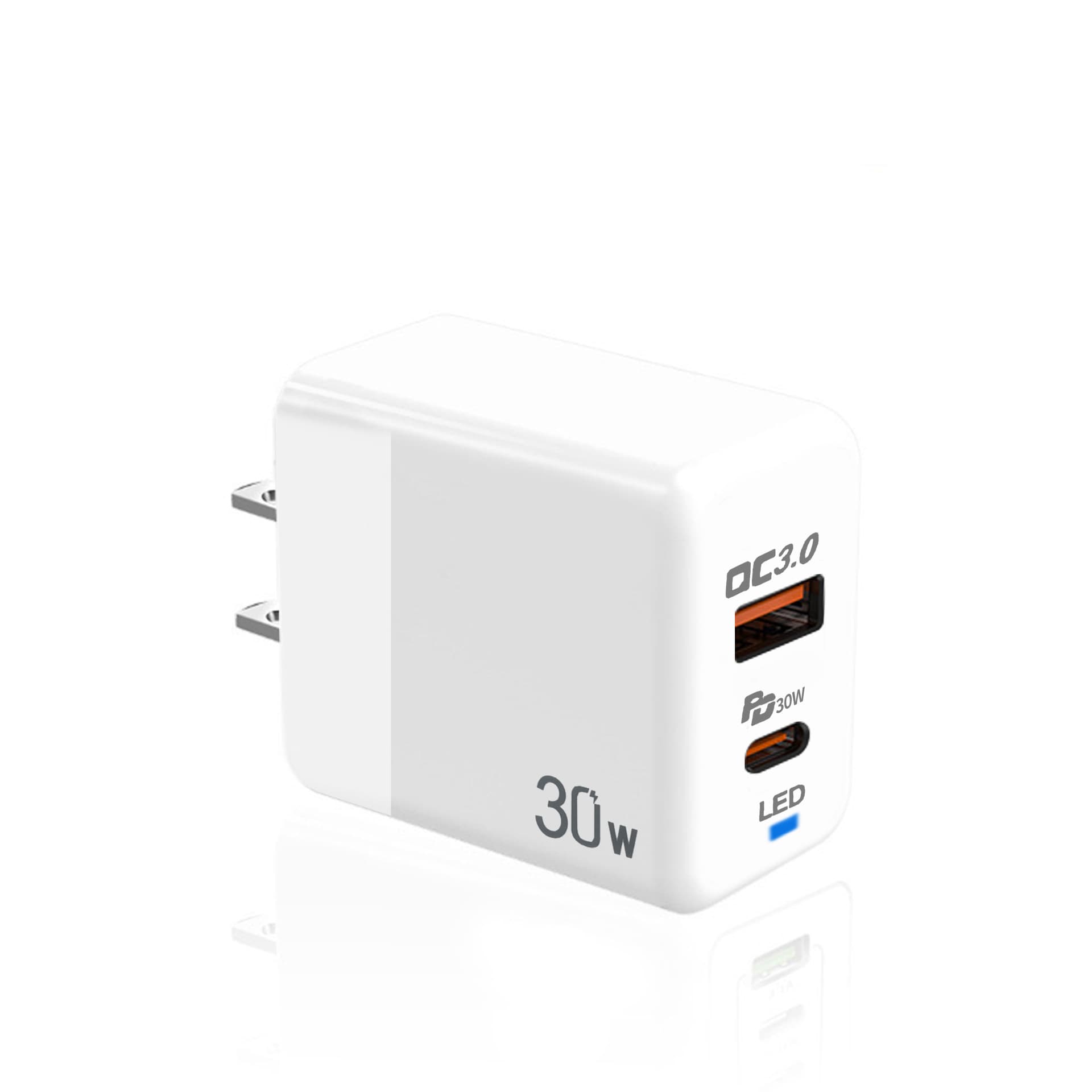 Syct Chargeur rapide pour téléphone portable 60 W, nouvelle prise standard compatible avec le chargeur double port PD60W pour iPhone 16