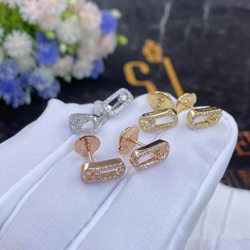 Foreign Trade Fashion Jewelry, French-style High-end Full-diamond Stud For Women, Versatile And Elegant, UFO-shaped