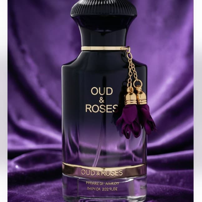 Cross-border Bestseller AHMED Oud & Roses 60mL High-quality Middle Eastern Arabian Men's Perfume From A Famous Brand