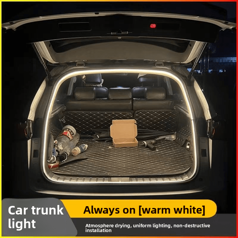 Atmosphere Silicone LED Car Interior Decoration Ambient Light Front And Rear Trunk Lighting Strip