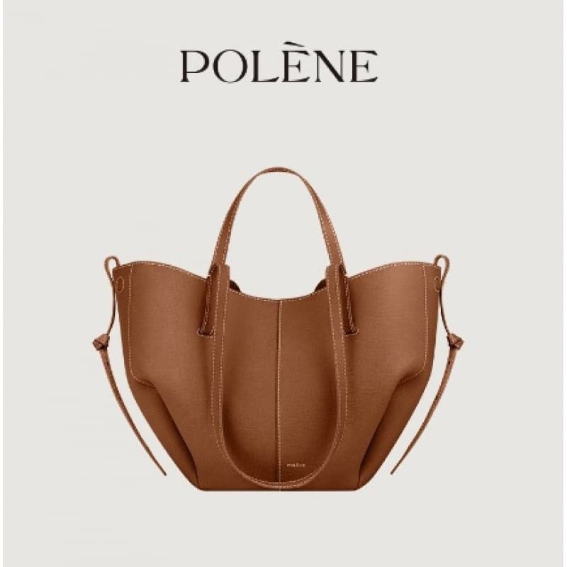 Sac cabas POLENE Wing Tote grande capacité pour femme, porté épaule ou à la main.