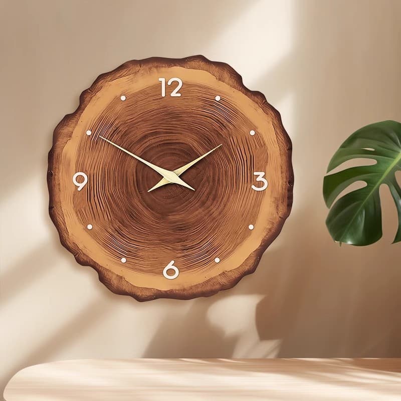 Wall Clocks Annual Ring Living Room Wall Mounted Home Silent Clock