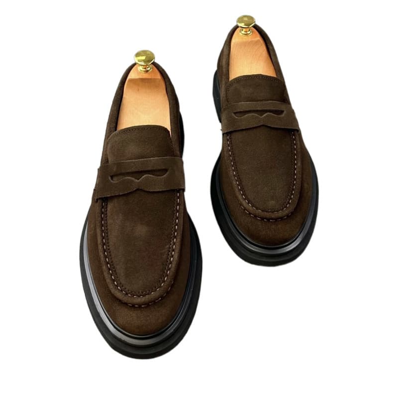 H [Store Hot Sale] 6265 European Goods Business Fashion Leisure Leather Shoes New Low Top Men's One Step Fule