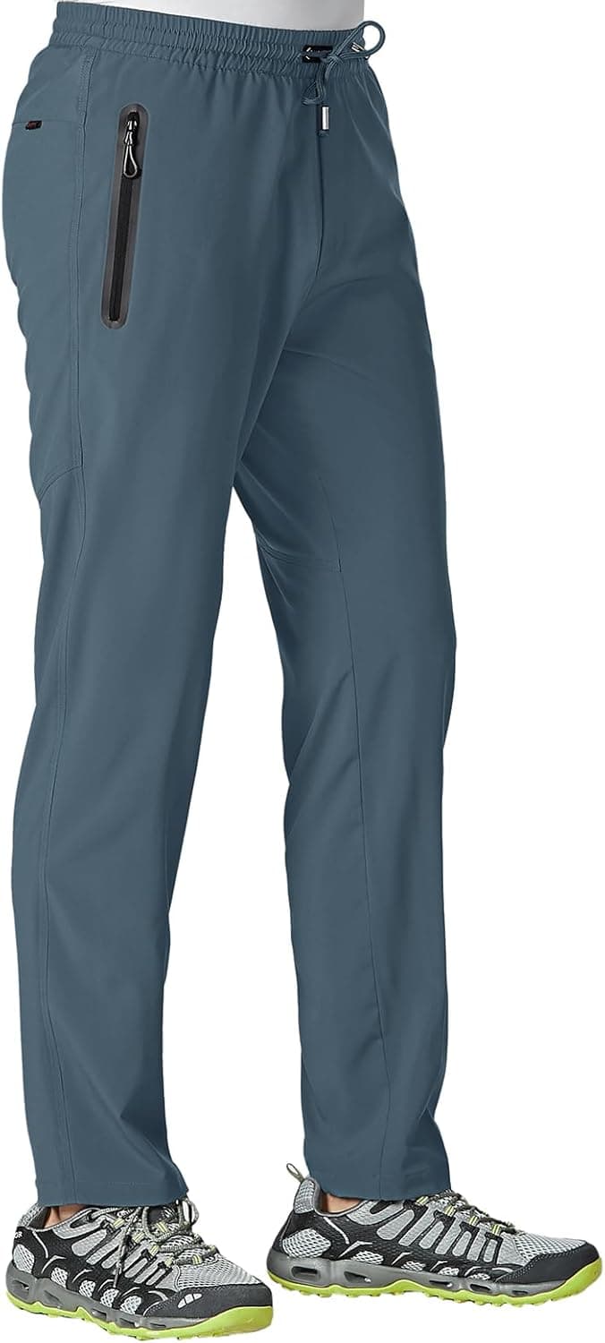 Jogging Men's Long Tracksuit Bottoms Sports Running Quick-Drying Leisure Trousers Men Fiess With Zip Pockets