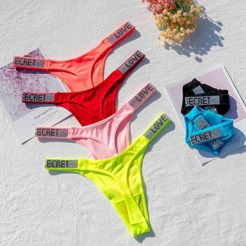 Women's Intimates Womens G String Thong Sports Panties String Underwear B