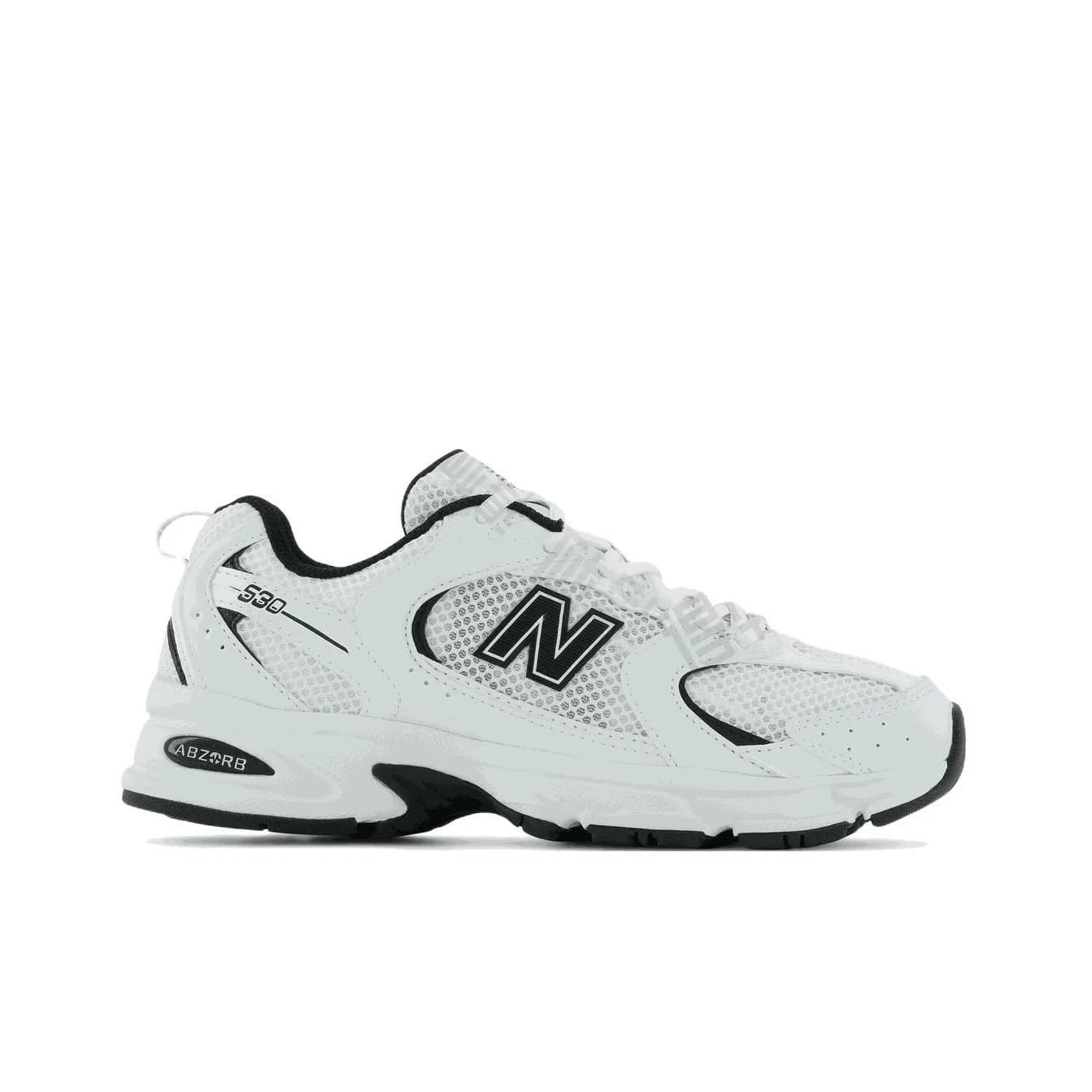 Nouvelles baskets basses Pure Original Nb530 Retro SiL Ver blanches en maille, style « dad shoes », pour la course à pied.