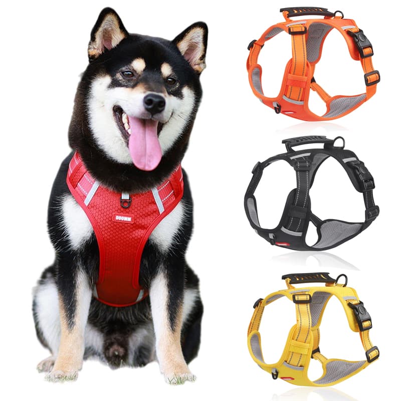No-Pull Adjutable Medium Dog Harne, Reflective Summer Vet For Large Dog, Hukie, Golden Retriever, Pet By PawParty Store